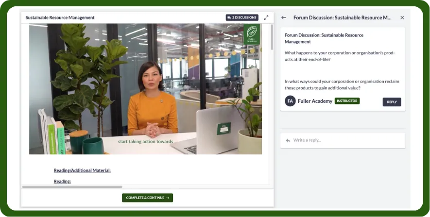Sustainability Online Courses
